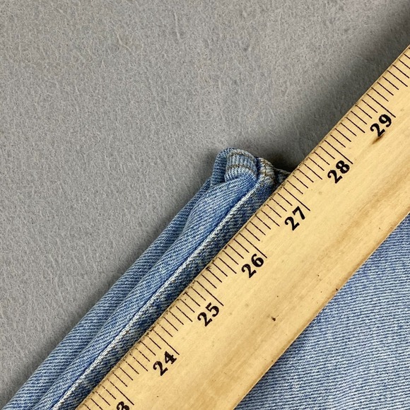 Agolde Womens Jeans Size 24 Ren High Rise Wide Leg Cropped light wash raw - Picture 13 of 15